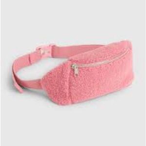 Gap Sherpa Fleece Belt Bag in Pink
